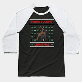 Merry Fucking Christmas Baseball T-Shirt